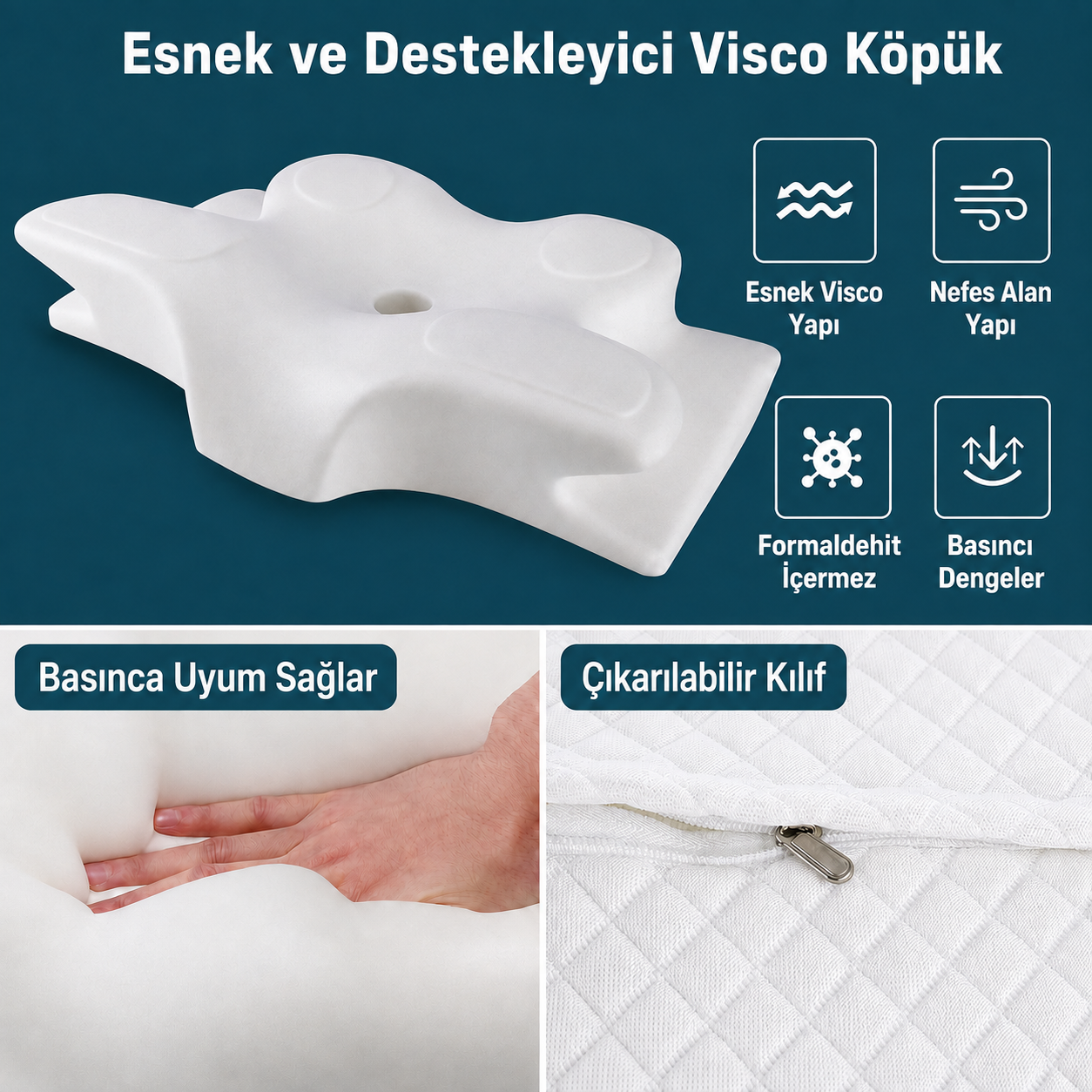Legann™ Ergonomik Visco Yastık